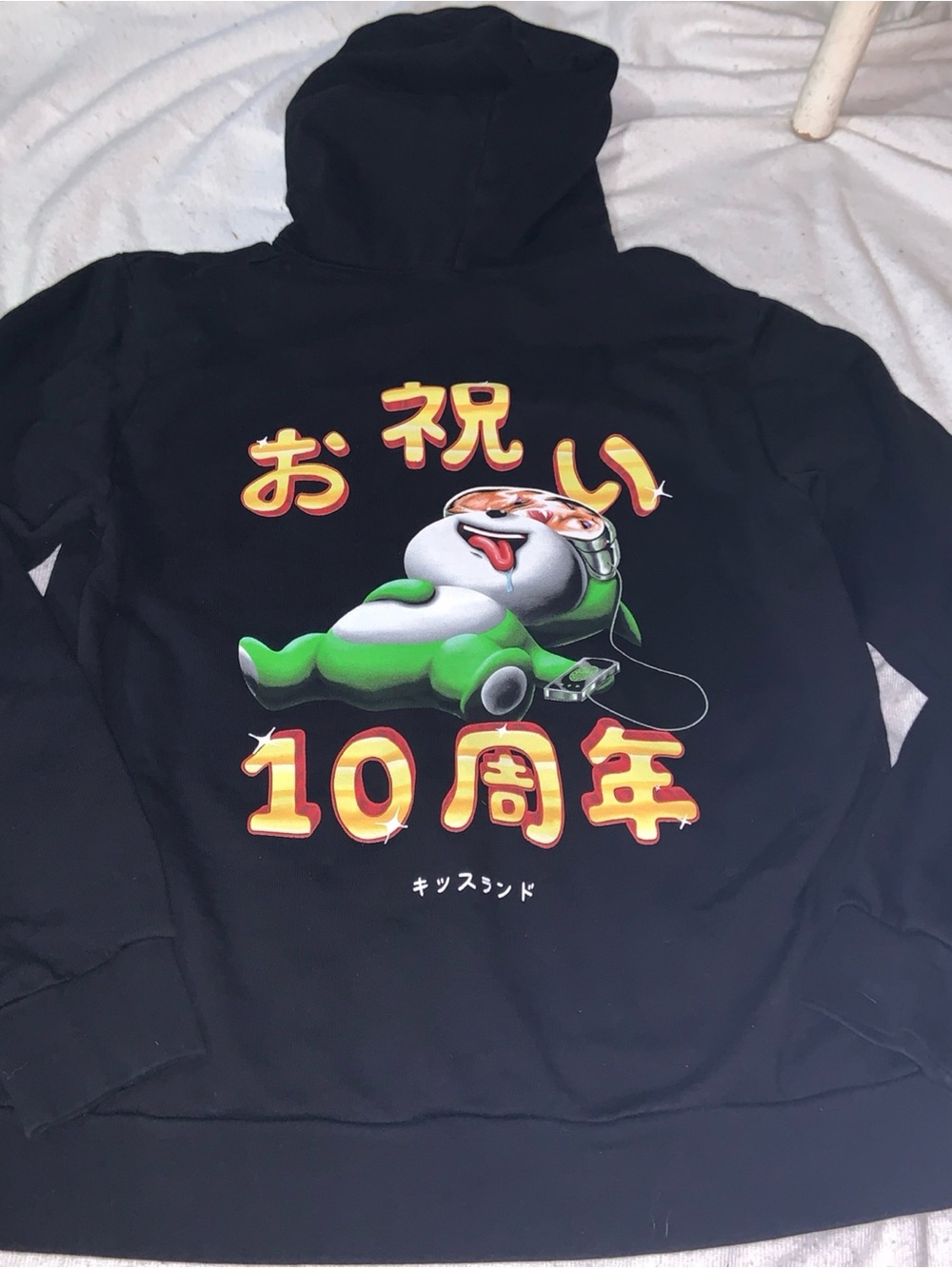 The WEEKND XO wanderlust Black Japanese Graphic 10th Anniversary Hoodie medium